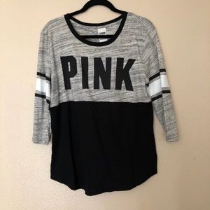 VS PINK Baseball Style tee